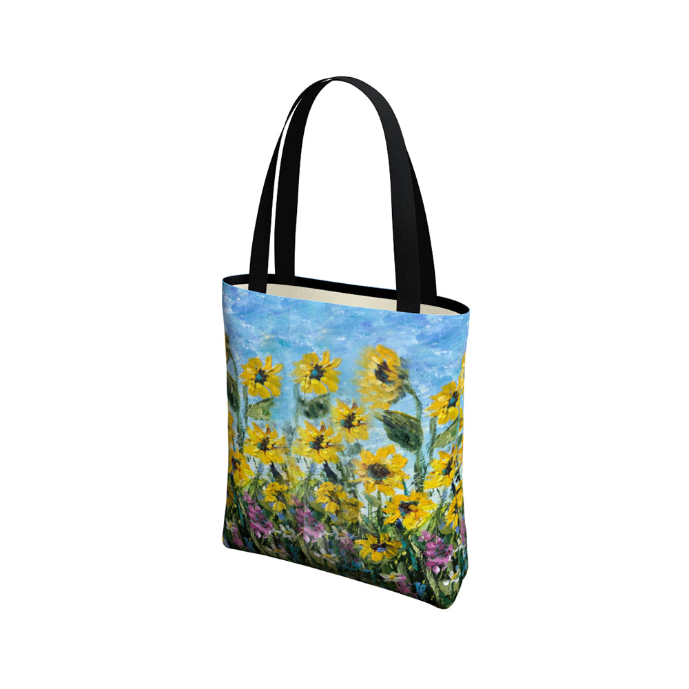 Sunflower Field Tote Bag