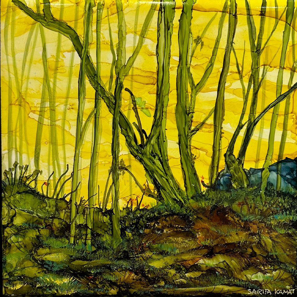 The Beauty of Trees #38 Alcohol Ink Painting