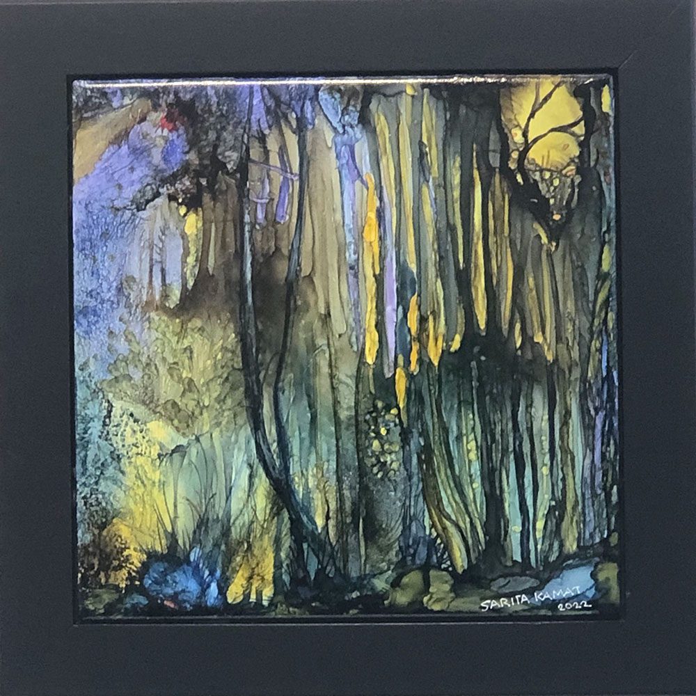 The Beauty of Trees # 4 Alcohol Ink Painting