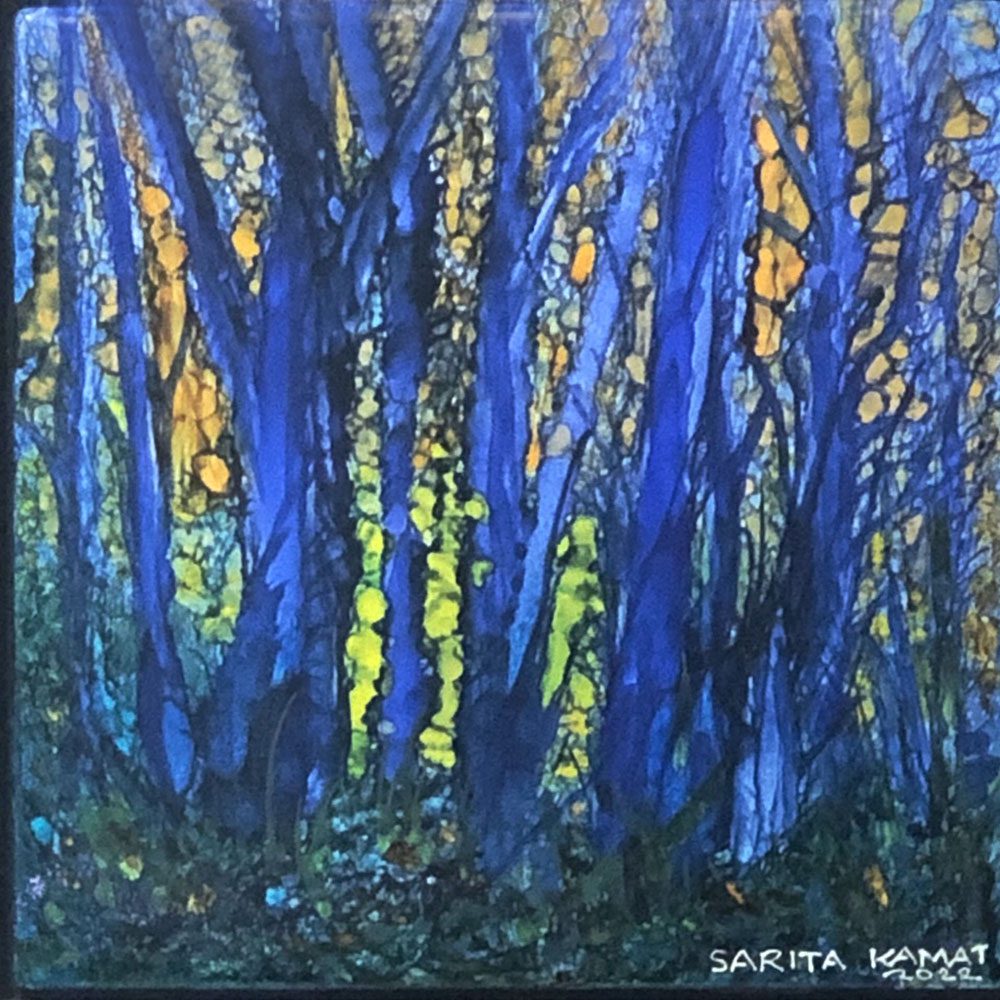 The Beauty of Trees # 8 Alcohol Ink Painting