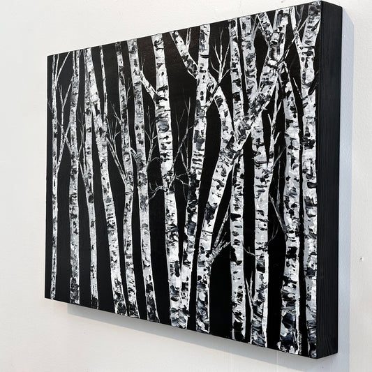 Monochrome Birch Forest
