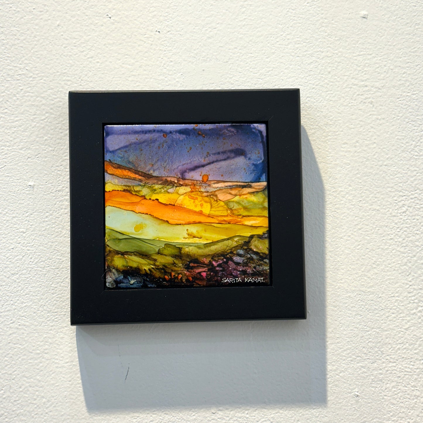 Beyond the Horizon - Alcohol Ink Painting