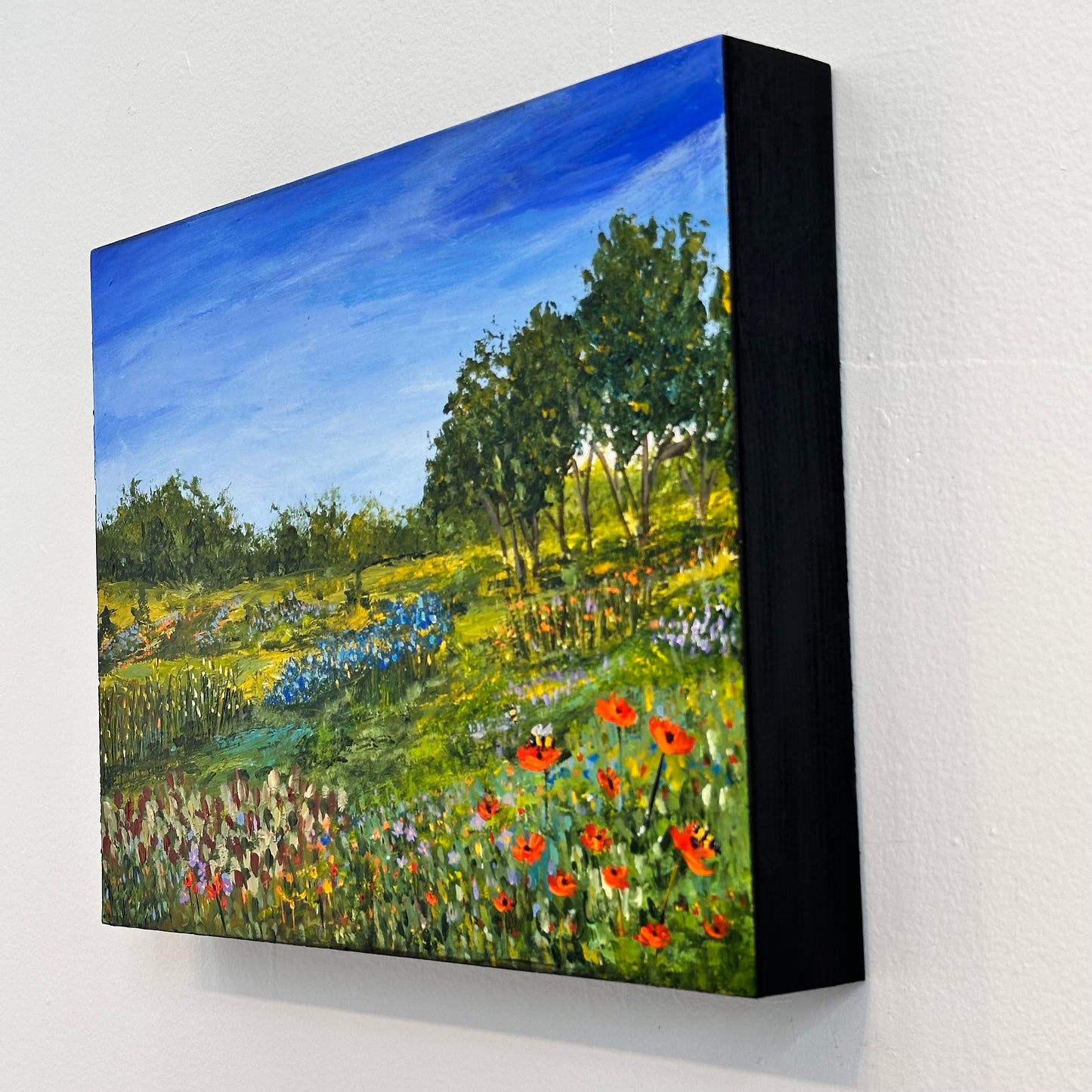 Magical Meadow # 5 :  14" W x 11" H x 2" D Acrylic Painting