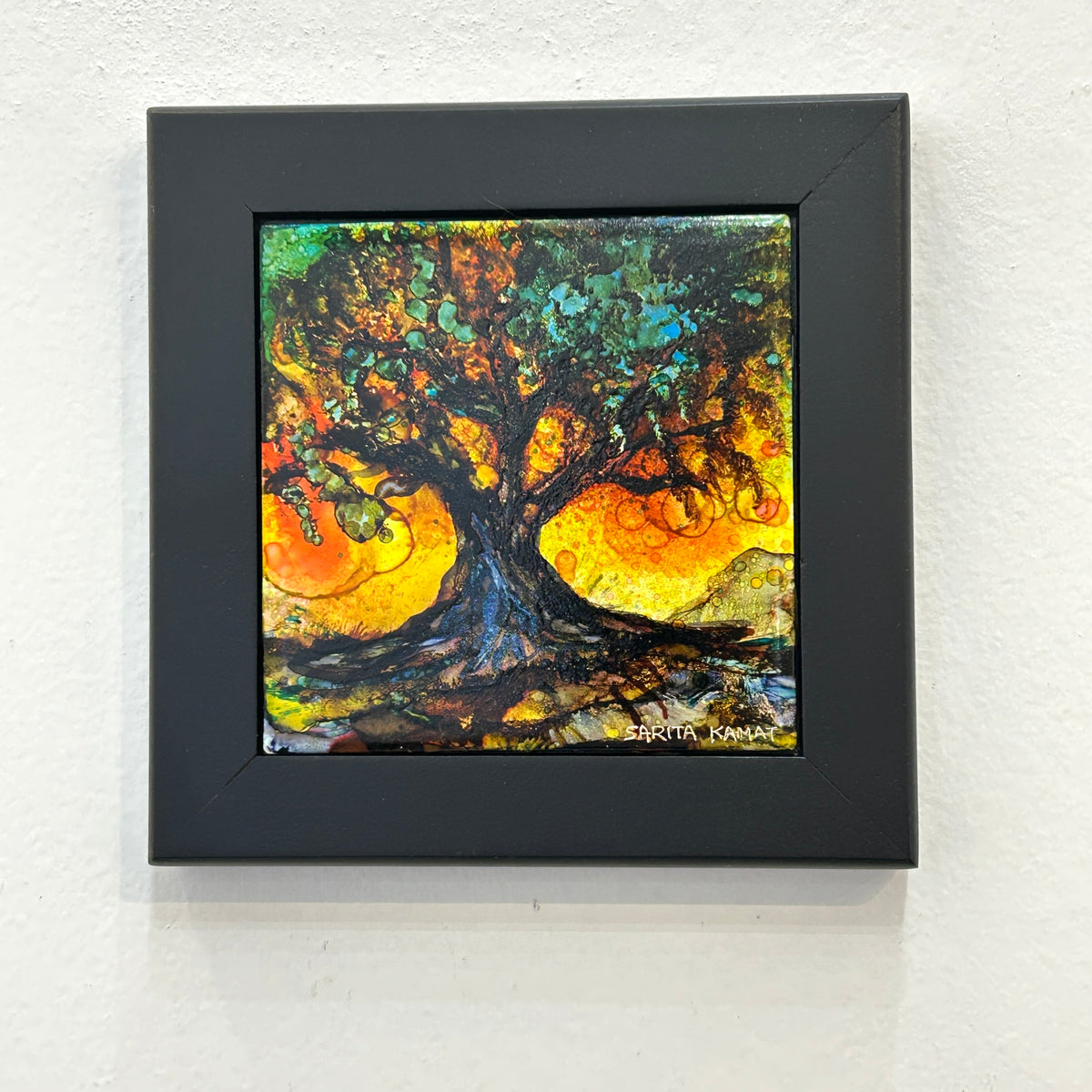 Rooted in Light - Alcohol Ink Painting