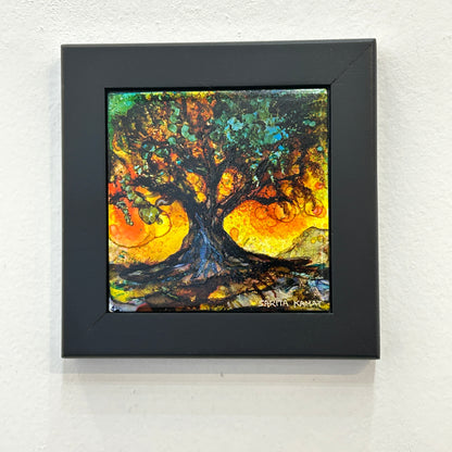 Rooted in Light - Alcohol Ink Painting