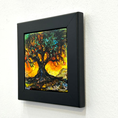 Rooted in Light - Alcohol Ink Painting