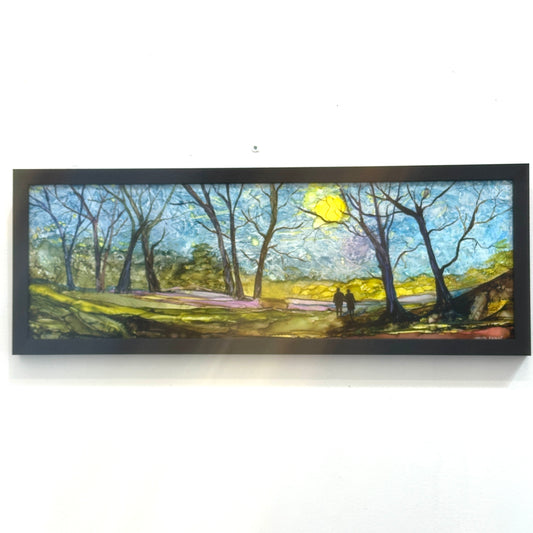 Together Through the Seasons, Alcohol Ink Art – by Sarita Kamat Designs