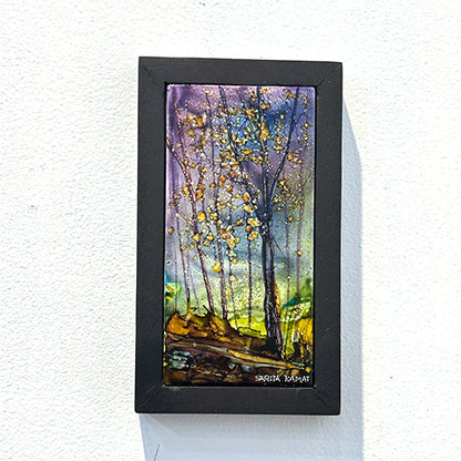 Twilight Whispers - Alcohol Ink Painting