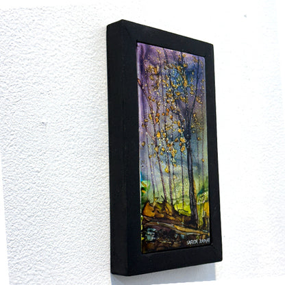 Twilight Whispers - Alcohol Ink Painting