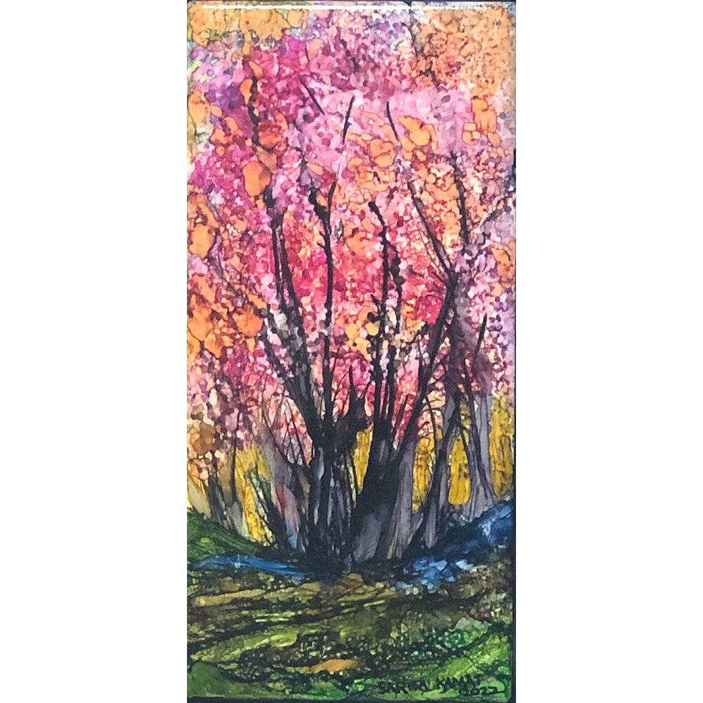 The Beauty of Trees # 12 Alcohol Ink Painting