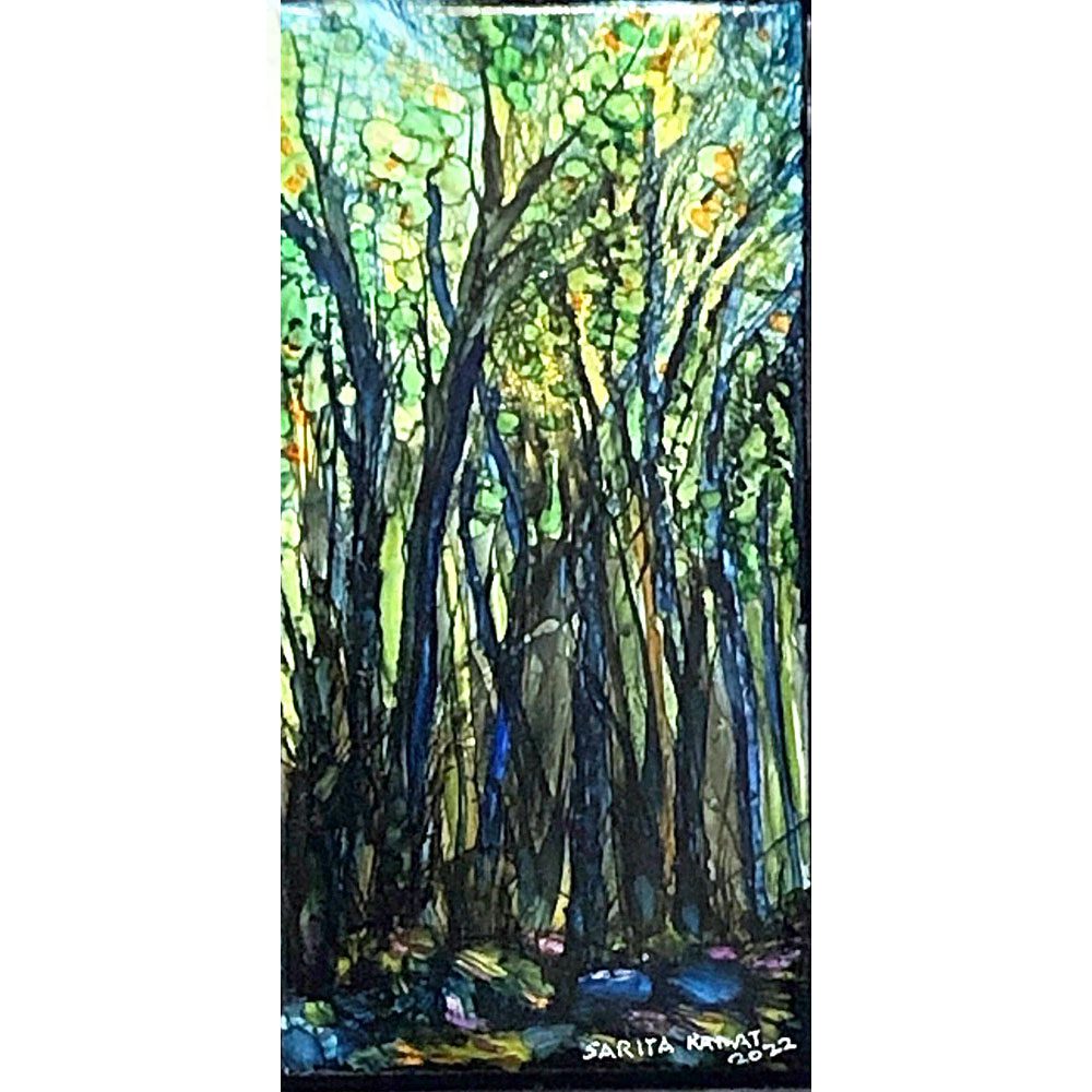 The Beauty of Trees # 15 Alcohol Ink Painting
