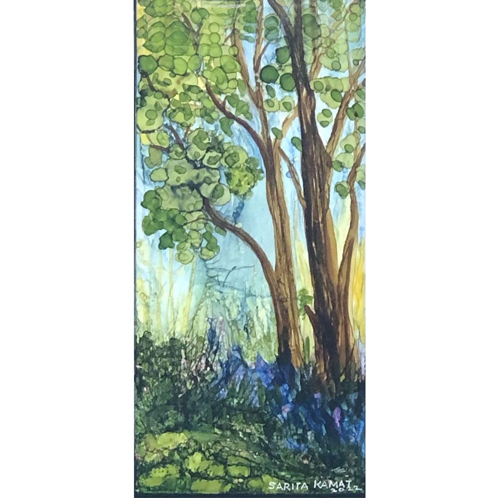 The Beauty of Trees # 9 Alcohol Ink Painting