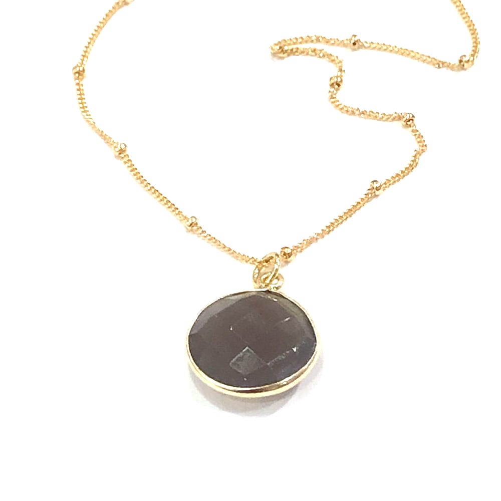 Grey Moonstone Necklace