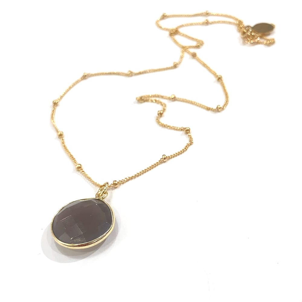 Grey Moonstone Necklace