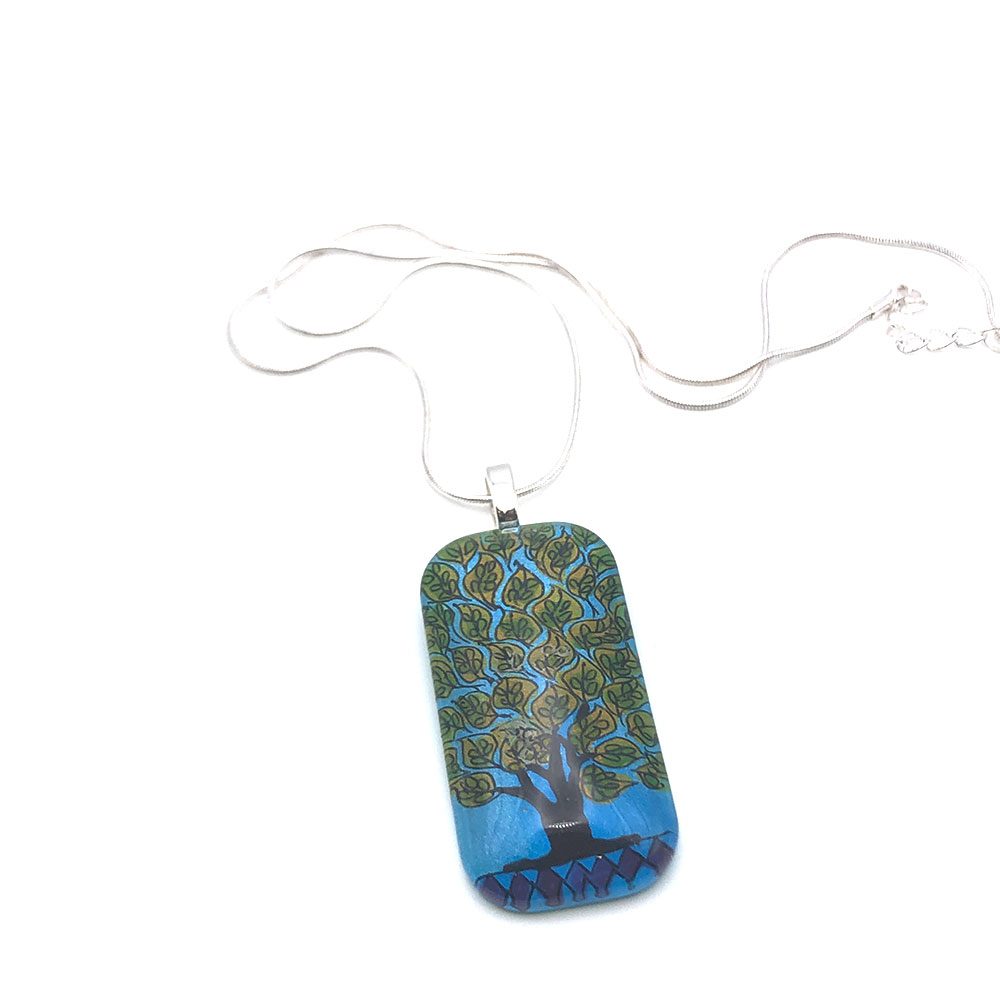 Tree of Life Hand-painted Necklace
