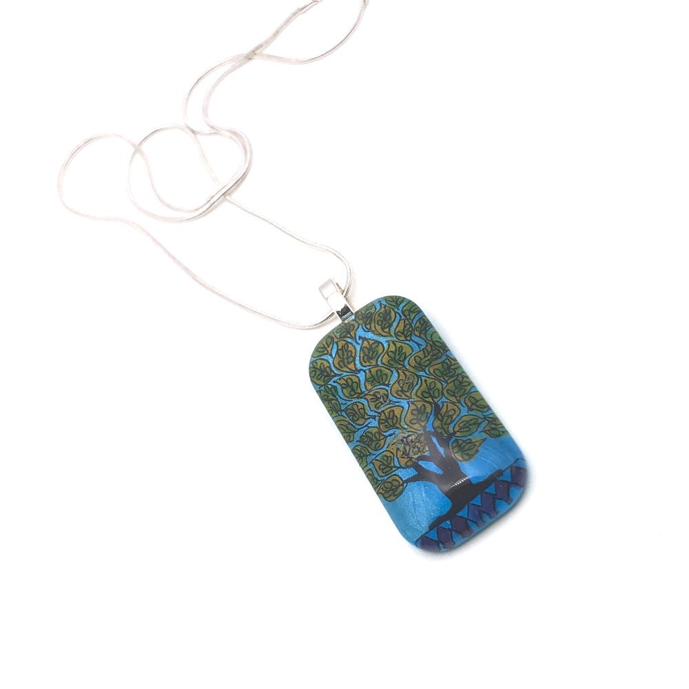 Tree of Life Hand-painted Necklace